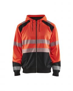 High vis hooded sweater
