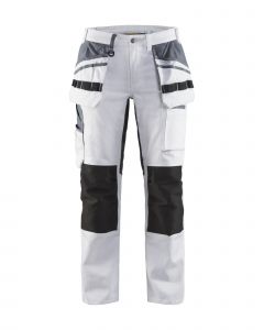 Ladies painter trouser with stretch panels